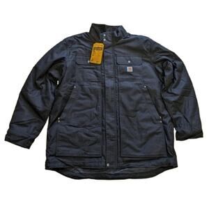 Carhartt mens Full Swing Relaxed Fit Quick Duck Coat-Black-2XL Tall US-NWT-C223